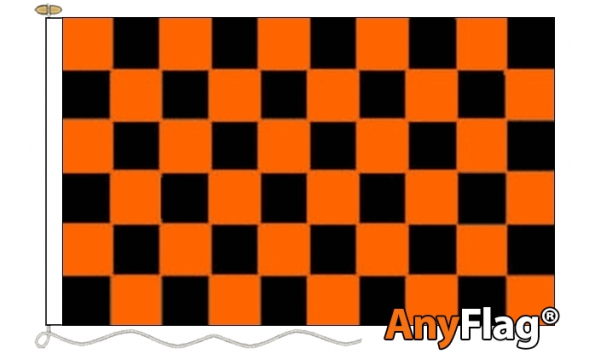 Black and Orange Check Custom Printed AnyFlag®